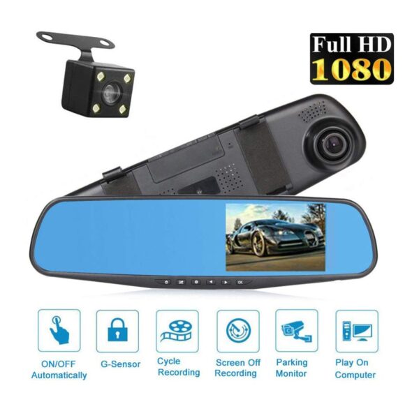 Ref 1025 ✨Retrovisor Espejo Doble Camara Full Hd🚗✨ - Image 3