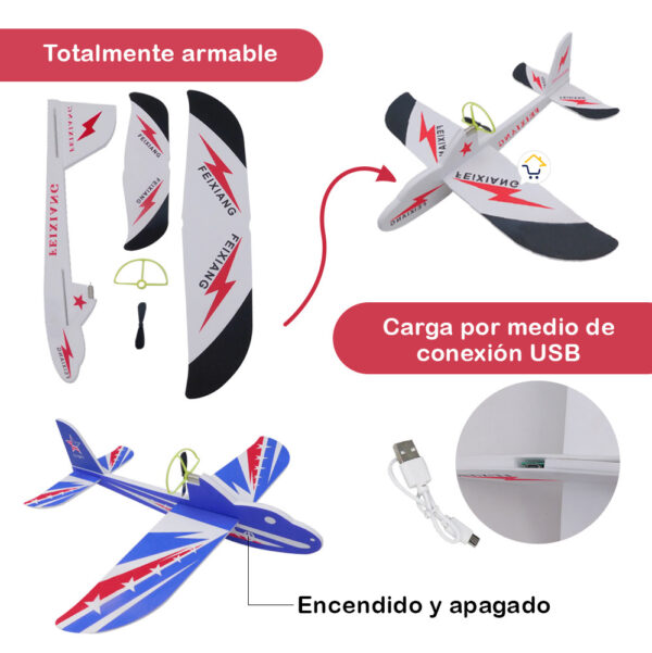 Ref 1014 🌟Avion Volador Planeador Espuma ✈️ - Image 5