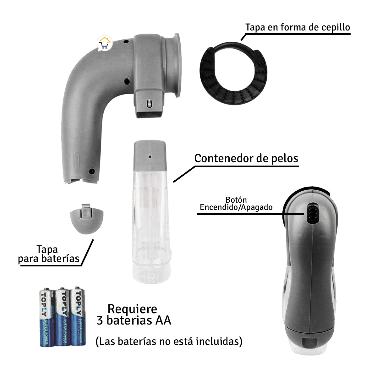 Ref 1013 ⭐Aspirador De Pelo Para Mascotas🐶❤️ - Imagen 4