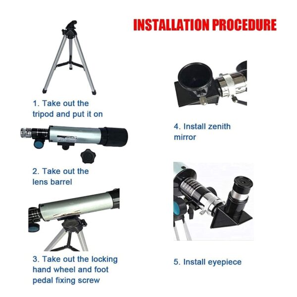 Ref 1043🌟Telescopio Refractor Monoculo F36050🔭 - Image 3