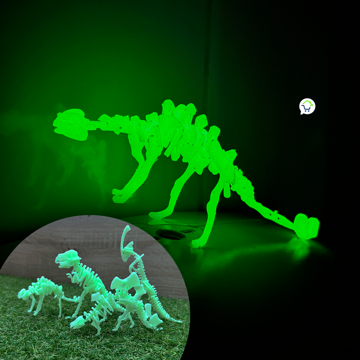 Ref 1019 🦖🌟Dinosaurio Para Armar Que Brilla