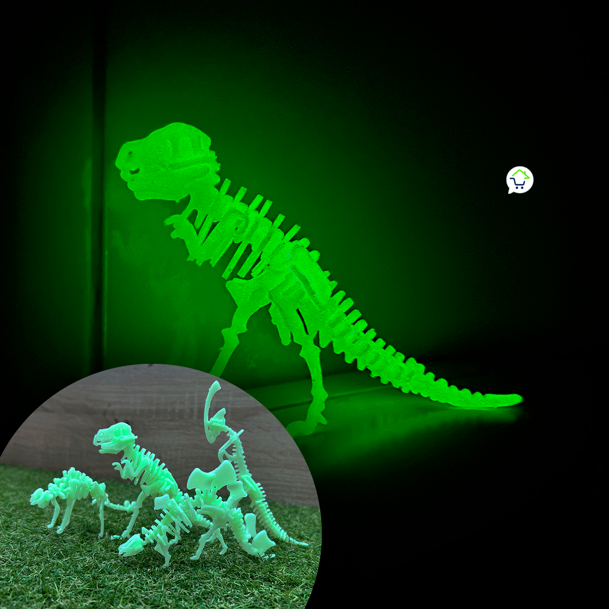 Ref 1019 🦖🌟Dinosaurio Para Armar Que Brilla - Imagen 3