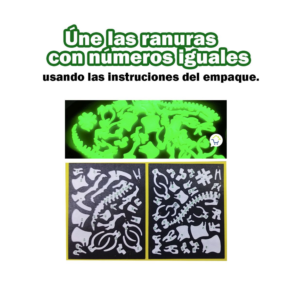 Ref 1019 🦖🌟Dinosaurio Para Armar Que Brilla - Imagen 6