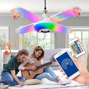 Bombillo Led Parlante 4 Aspas 🔊