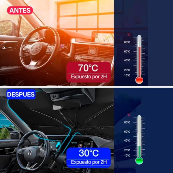 Ref 1020 ☀️🚗Sombrilla Parasol Parabrisa - Image 7