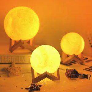 ⭐Lampara Tipo Luna 3d🌕