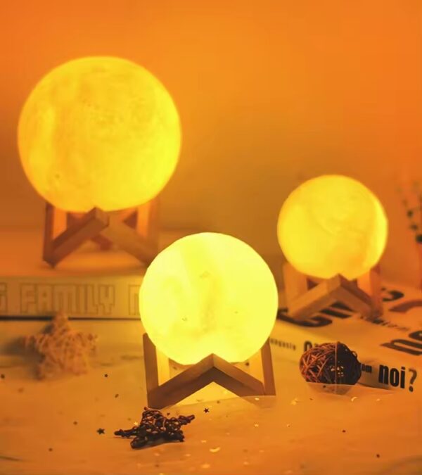 ⭐Lampara Tipo Luna 3d🌕