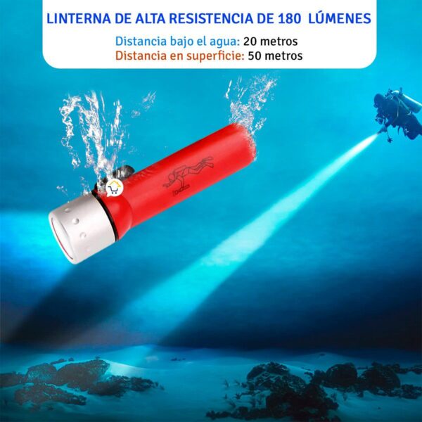 Ref 1021 🔦✨Linterna Acuatica Buceo Sumergible - Image 6