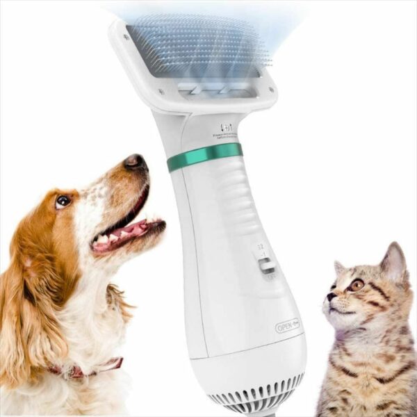 Cepillo Secador De Mascotas 2 En 1🐾💨