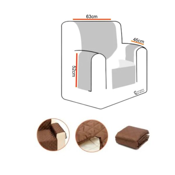 Ref 1054 Protector Sofa Forro Doble Faz 1 Puesto🛋️🚚 Envío gratis - Image 2