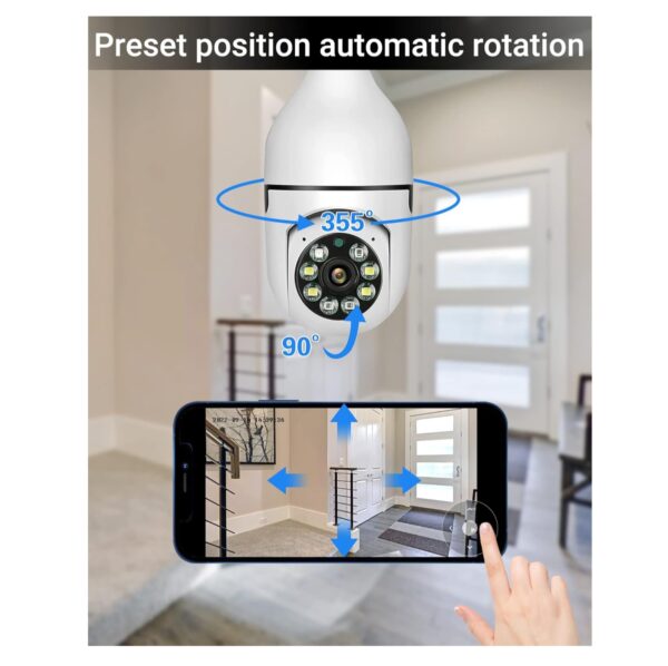 Ref1058✨💡Camara Bombillo De Seguridad 360💡✨ ENVÍO GRATIS - Image 4