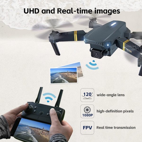 Ref 1060🚁✨ Drone Plegable Con Cámara Wifi 2.4G 998W 📸📶ENVÍO GRATIS 📦🎉! - Image 6